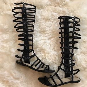 Black Gladiator Sandals